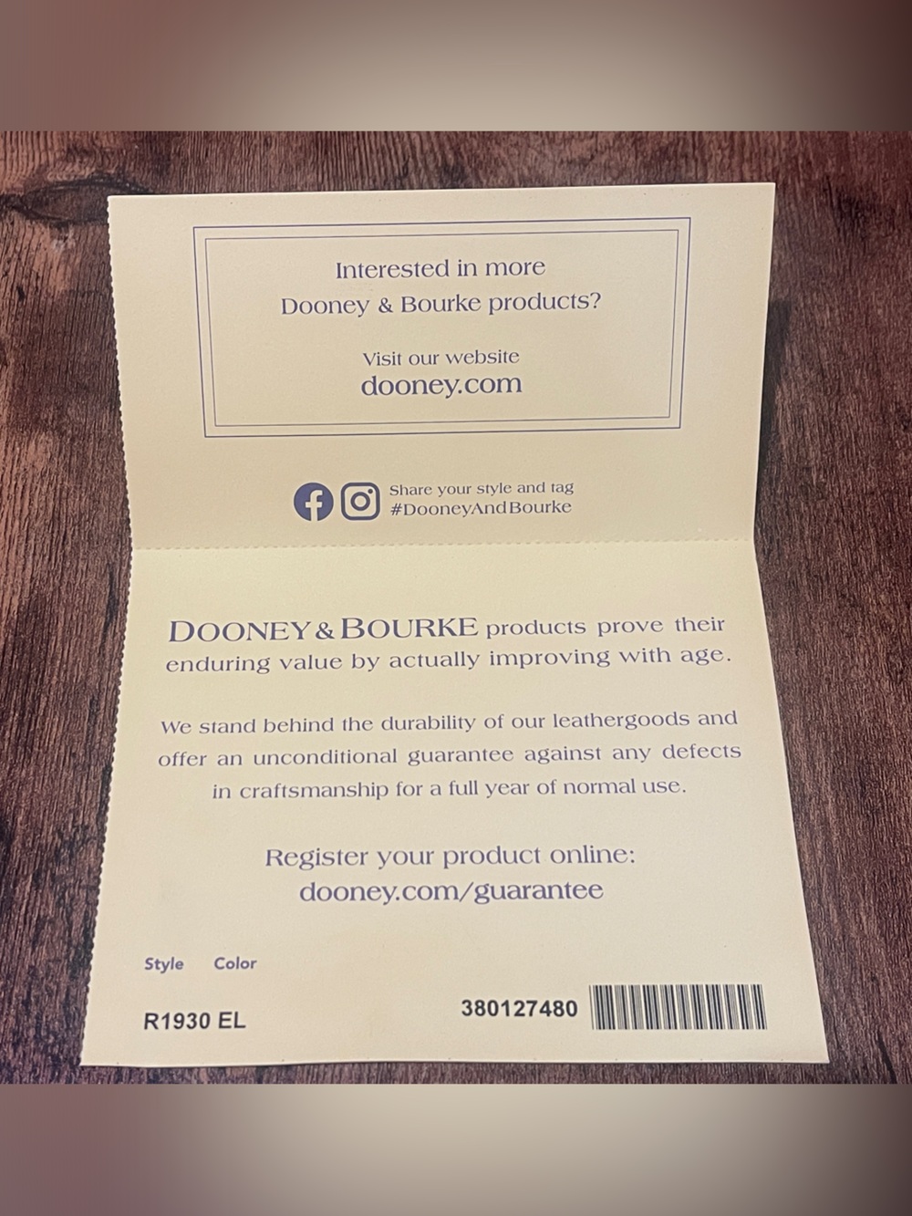 NWT Dooney & Bourke Gray Pebble Leather Briefcase Tote with Brown Trim - Picture 9 of 10